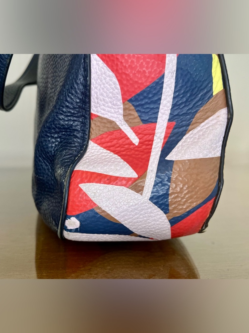 Kate Spade NY Kailee Tropical Toss Medium Bag Dark Blue, Handbag-Purse-Shoulder - Picture 6 of 16